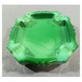Green Malachite Glass Ashtray