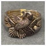 Sterling Silver Bird Puzzle Ring