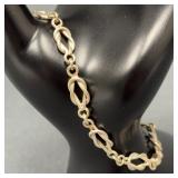 Sterling Silver 8' Link Bracelet, 6.3dwt