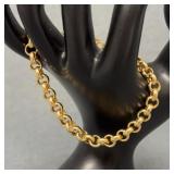 Italian 14k Gold 7' Link Bracelet