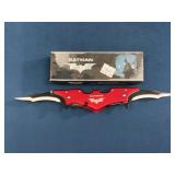 Batman Red Folding Batarang Knife with Box