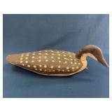 Hand-Painted Wooden Loon Duck Decoy