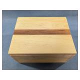 Handcrafted Wood Box With Removable Insert Tray