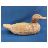 Folk Art Hand-Carved Wooden Duck Decoy