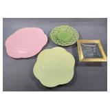 4 Decorative Plates and Dish Assortment