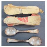 USN International Silver Navy Spoons, 10 Pieces