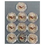 10 Bicentennial 250th Anniversary Coins