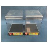 Pair Ty Beanie Babies Display Cases