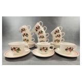 Fiesta Christmas 13 Cups 14 Saucers Set