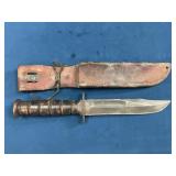 Camillus N.Y. US Marked Combat Knife with Sheath