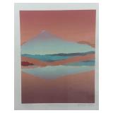 Michael John March Monoprint Pastel Peak