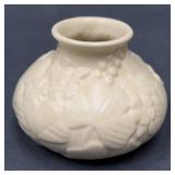Rookwood 1935 Cream Glazed Clover Motif Vase