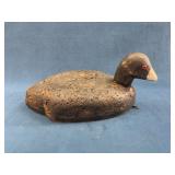 Coot Duck Hunting Decoy With Glass Eyes