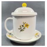 Thun Czech Porcelain Tea Mug Set, Floral