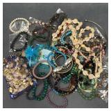 Bracelets, Shell Necklaces, and Rings Lot