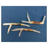3 Pocket Knives: CASE, Frost, Imperial