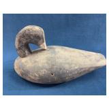 Hand-Carved Wooden Duck Decoy