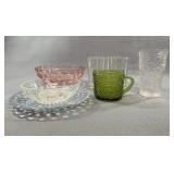 Pressed Glass Drinkware and Serving Pieces Group