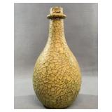Decoupaged Crackle Finish Decorative Bottle
