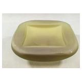 Yellow Art Glass Bowl, 5-Inch, Matte Finish