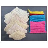 Crocheted Doilies and Pot Holder