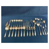 Silver Plate Flatware and Serving Pieces