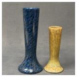 Two Peters & Reed Art Pottery Bud Vases
