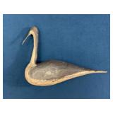 Hand-Carved Wooden Shorebird Decoy
