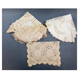 Doilies, Various Materials and Sizes