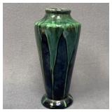 Peters & Reed Attributed Drilled Green Vase