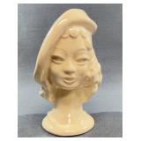 USA Lady Head Vase Ceramic Planter
