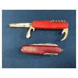 Red Multi-Tool Pocket Knives