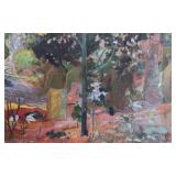 Paul Gauguin Print in Wood Frame