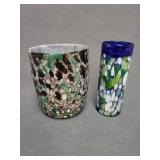 Two Art Glass Vases