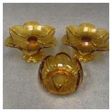 Westmoreland Amber Glass Set