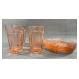 Pink Depression Glass Lot