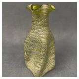 Kralik Attributed Silveria Art Glass Vase 9 in