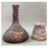Art Glass Vases Attrib to Kralik