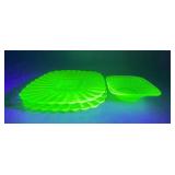 Uranium Glass Square Set