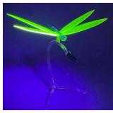 Uranium Glass Dragonfly Figurine