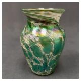 Virsu Studios Handblown Green Glass Vase