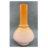Webb Burmese Glass Gourd Vase, 9.5 Inches