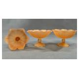 3 Satin Westmoreland Bowls