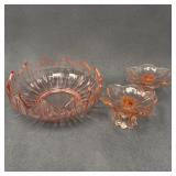 Westmoreland Pink Glass Set
