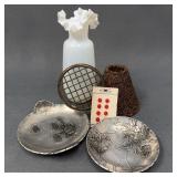 Wendell August Dishes, Vase, Lampshade, Frog