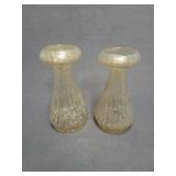 Pair Iridescent Dugan Glass Vases