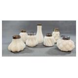 White Milk Glass Shaker Collection