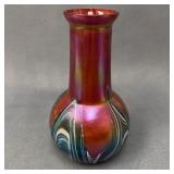 Iridescent Vase Attributed to Rindskopf Glass