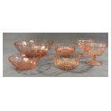 Pink Depression Glass Lot