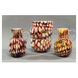 Victorian Harlequin Honeycomb Glass Set, Welz